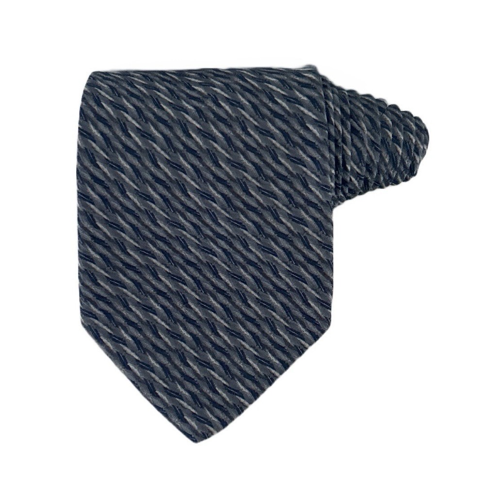 Bachrach 100% Silk Textured Weave Pattern Men's Tie Made In Italy 59" X 4"